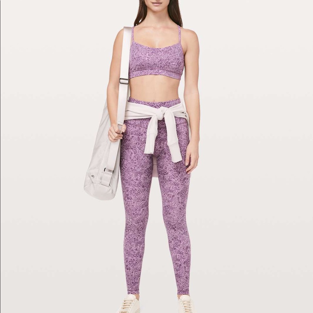 Lululemon Align Full-Length Size 6 Arabesque Antoinette Smoky Quartz Purple Nulu